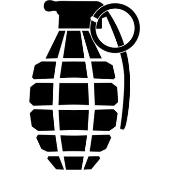 Samolepicí dekorace na vozidlo Samolepka ruční granát na auto a motorku, tuning nálepka (6245)