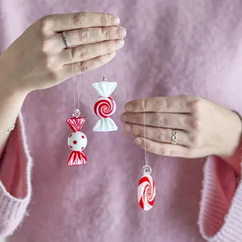 Vánoční dekorace Bloomingville Sada skleněných ozdob Festive 3 ks Bloomingville Festive Ornament, Red, Glass