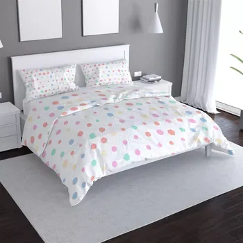 Povlečení Sablio Povlečení Různě barevné puntíky - 140x200 / 90x70