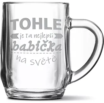 Sklenice Sablio Půllitr Tohle je ta nejlepší babička na světě: 0,5 l