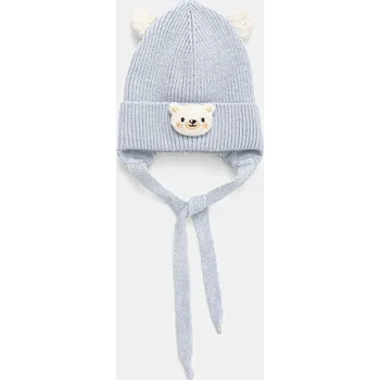 Čepice Dětská čepice s příměsí vlny Jamiks POCO POCO.Nakr.glow.JZI009.K modrá 05X, vel. 42