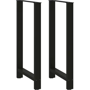 Konferenční stolek vidaXL Nohy barového stolu černé 2 ks 60 x (110-111) cm ocelové