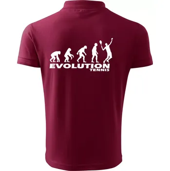 Pánská košile Evoluce tenis kluk - Polokošile pánská Pique Polo 203 - 4XL ( Garnet )
