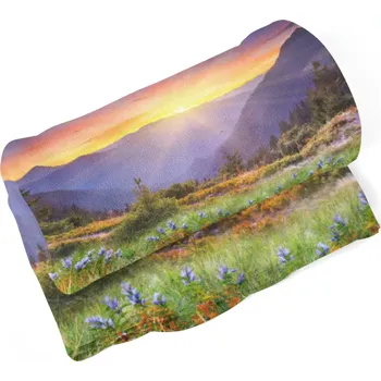 deka Sablio Deka Západ slunce nad lesem - 150x120 cm