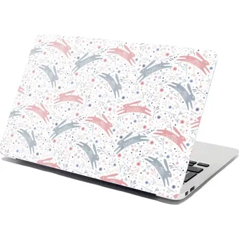 samolepka Sablio Samolepka na notebook Folklórní zajíčci - 29x20 cm