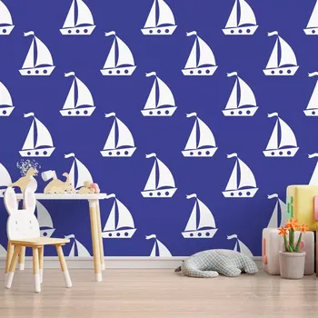 Tapeta Sablio Tapeta Bílé lodě - 125x75 cm