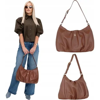 Kabelka Wojewodzic kabelka z pravé kůže hnědá