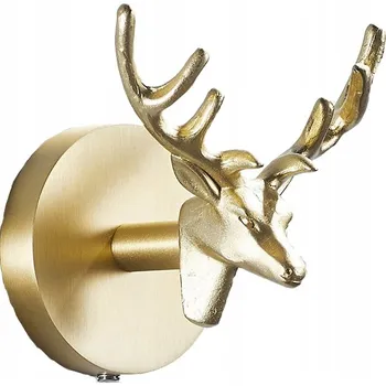 Věšák Věšák na ručníky vintage Luxusní zlatý jelení hák mosazný + Lepidlo