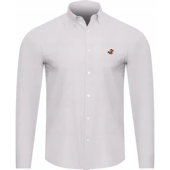 Pánská košile U.S. ATHLETIC ORIGINAL - PÁNSKÁ KOŠILE 88896/GREY ležérní šedá s dlouhým rukávem