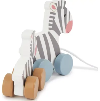 Dřevěná hračka Bieco tahací dřevěné zebry pro první krůčky