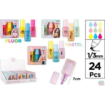 Lak na nehty Hlavní papír Zvýrazňovač tvaru lak na nehty 3 ks MIX