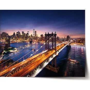 Plakát Sablio Plakát Most v New Yorku - 60x40 cm