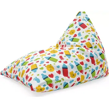 Sedací pytel Sablio Sedací vak Triangl Dětské obrázky: 120 x 100 x 100 cm