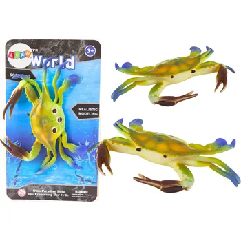 Hračka Gumová figurka Krab zelený Sea World
