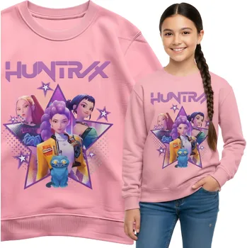 Dívčí mikina Miłym Druczkiem dětská mikina polyester růžová velikost 128