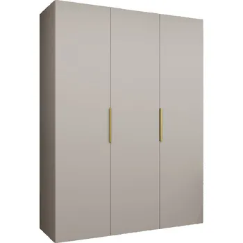 Šatní skříň Otevírací skříň Marbella 1 150 - Abiks Meble Kašmírová / Zlatá 150x202 cm