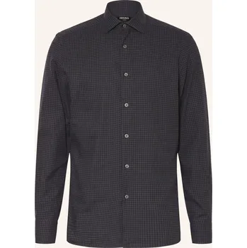 Pánská košile Zegna Pánská Košile Cashco Regular Fit, tmavě šedá, 46