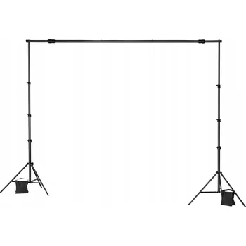 Fotoateliérová technika Stativ pro fotografické pozadí 2,13 x 3 m nastavitelný s kolečky studio svatba