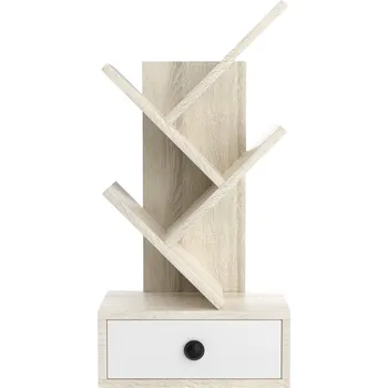 Knihovna Regál Costway 30 cm x 60 cm x 17,5 cm odstíny béžové