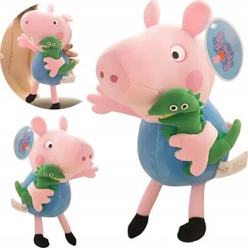 plyšák Prasátko Pepa GEORGE DUŻY MIŚ PLYŠÁK HRAČKA 30 cm PLYŠOVÝ MAZLÍČEK PŘÍTULNÍČEK