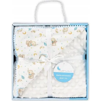 Dětská deka Dětská deka Interbaby 100 x 100 cm béžová se zvířátky