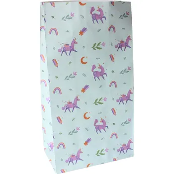 Balící papír Bella Rose Papírový sáček Jednorožec – 10 ks