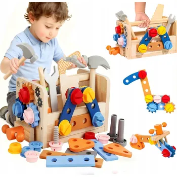 Dětská dílna Dřevěná dílna pro malého kutila, nářadí pro děti