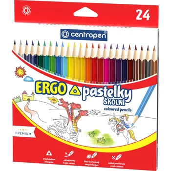 Kresba centropen Pastelky Centropen ERGO - 24 barev 498770