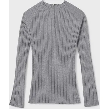 Dívčí svetr Svetr Mayoral šedá barva, s pologolfem, 7015 7015.8C.Junior.9BYA 09X, vel. 162