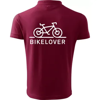 Pánská košile Bike lover - Polokošile pánská Pique Polo 203 - 5XL ( Garnet )