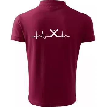 Pánská košile Pozemní hokej ekg - hokejky - Polokošile pánská Pique Polo 203 - 4XL ( Garnet )