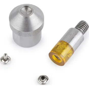 Knoflík Piston na duté nýty oboustranné Ø7 mm, Balení 1 sada, Varianta nikl