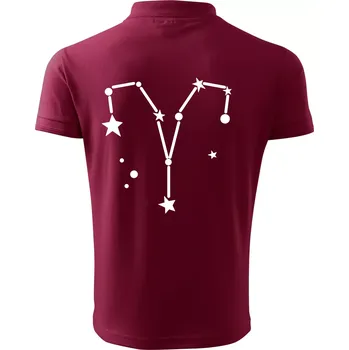 Pánská košile Souhvězdí - Aries - Beran - Polokošile pánská Pique Polo 203 - 5XL ( Garnet )