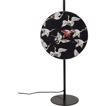 Čtecí lampička Černá stolní lampa s textilním stínidlem (výška 71 cm) Jaylee – White Label ID_1683962