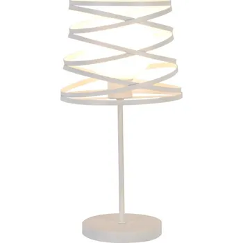 Lampička Designová stolní lampa AKITA - 1xE14, 40W, bílá