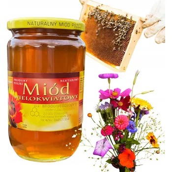 Květový med nektarový tuhý Miodowe Ogrody 1 kg