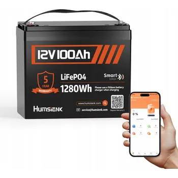 Trakční baterie Akumulátor LiFePO4 12V 100Ah s Bluetooth