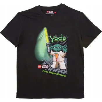 Lego Wear dětské tričko černé bavlna velikost 134