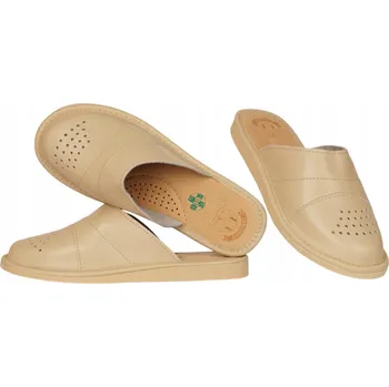 Dámské pantofle Dámské kožené Pantofle , pohodlné domácí pantofle s uzavřenou Bamboše , velikost 39