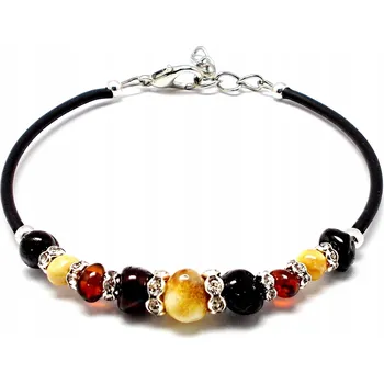 Náramek Náramek Biżuteria Front s jantarem