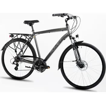 Trekingové kolo Romet Wagant 2, rám 23 palců, kola 28", šedé