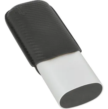 Pouzdro na 2 doutníky Angelo Alu, karbon, 15-18cm