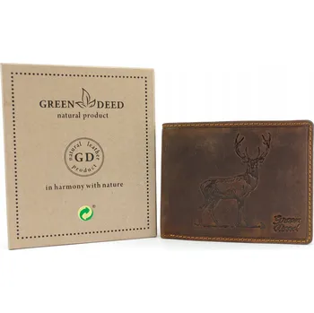 Peněženka GreenDeed peněženka z přírodní nubukové kůže hnědá - muž