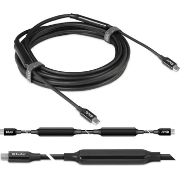Datový kabel USB-C kabel Club3D CAC-1535 5 m černý