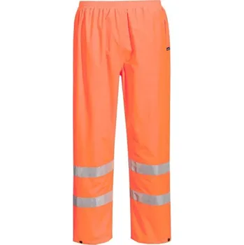 Pánské kalhoty PortWest | Lehké sbalitelné kalhoty s vysokou viditelností - Orange / XL / XL / oranžová