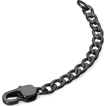 Náhrdelník Essentials | 5cm prodlužovací řetízek v černé barvě gunmatal - Lucleon