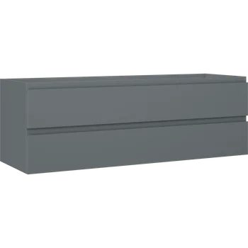 Koupelnový nábytek Mexen Orio koupelnová skříňka pod umyvadlo 140 cm, 2 zásuvky, grafit mat - 91A10-14047-2-BFF66 Koupelnové skříňky
