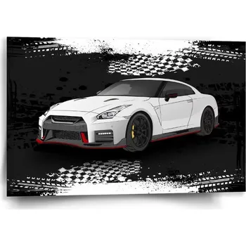Obraz Sablio Obraz Nissan GTR 35 Černý - 60x40 cm