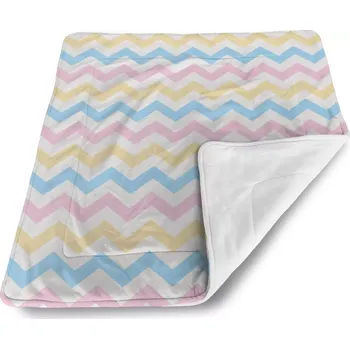 deka Sablio Deka pro miminko Tříbarevné klikyháky - 80x100 cm