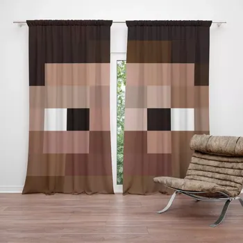 Závěs Sablio Závěs Blocks Obličej: 2ks 140x250cm